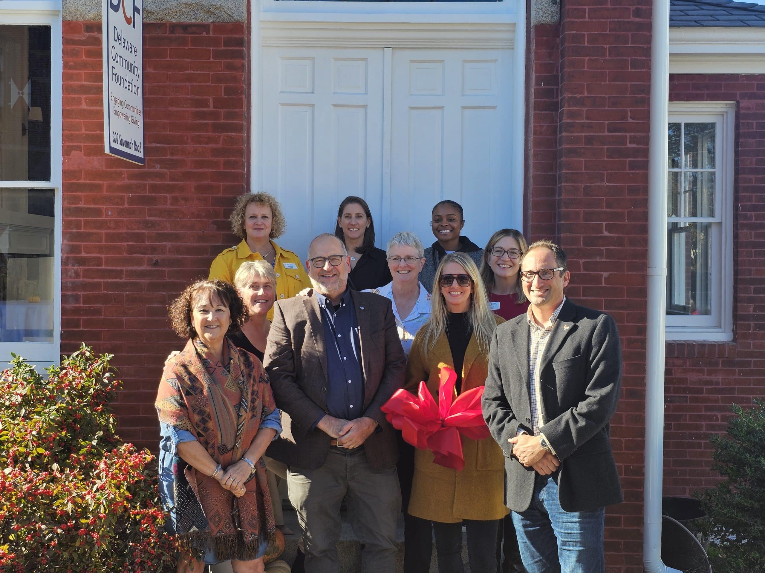 DCF employees at the new Lewes office.